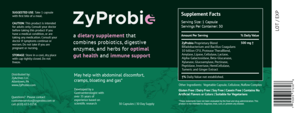 zyprobio product label